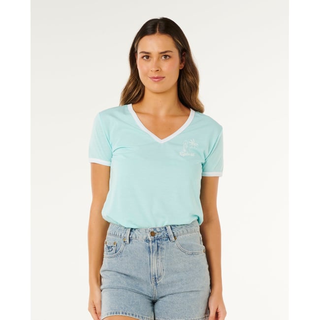 T-shirt Hotel Malibu col V - RIP CURL
