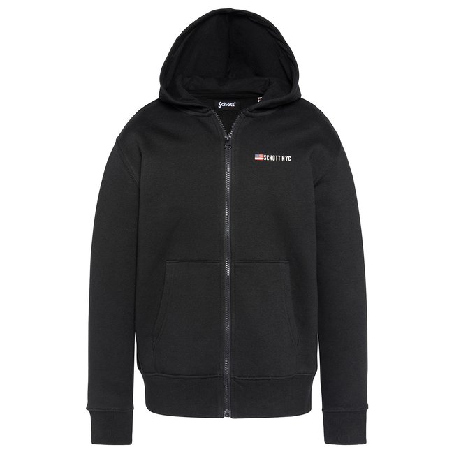 Sweatshirt à capuche zippé enfant - SCHOTT