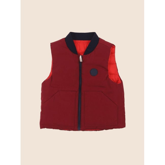 Doudoune réversible - Très bon état rouge <span itemprop=