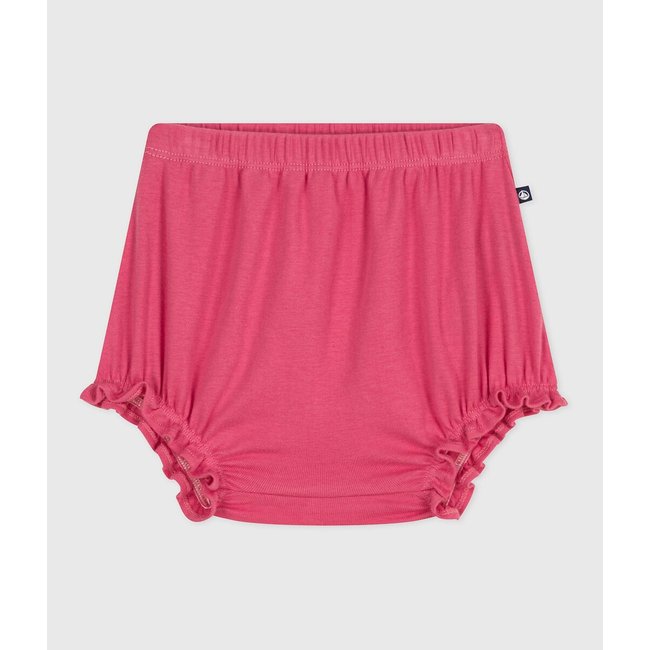 Calções em algodão rosa <span itemprop=