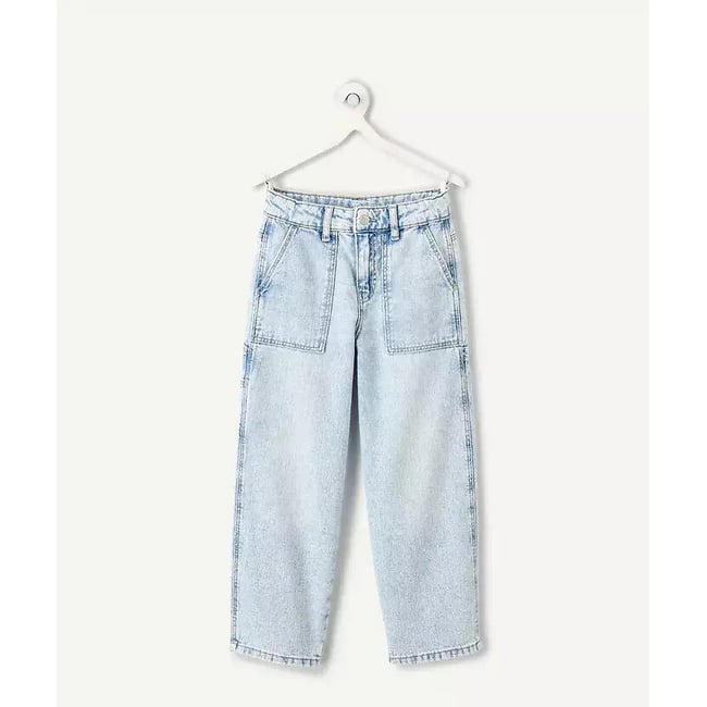 Jeans cargo blu denim TAPE A L'OEIL