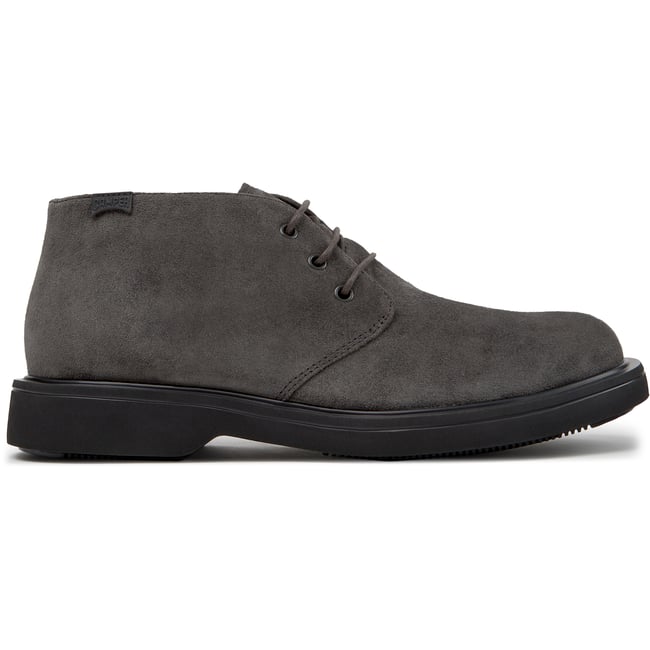 Bottines Norman Suede Leather gris fonc03 <span itemprop=