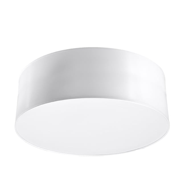 Plafonnier PVC Blanc E27 1 Arena Couleur blanc <span itemprop=