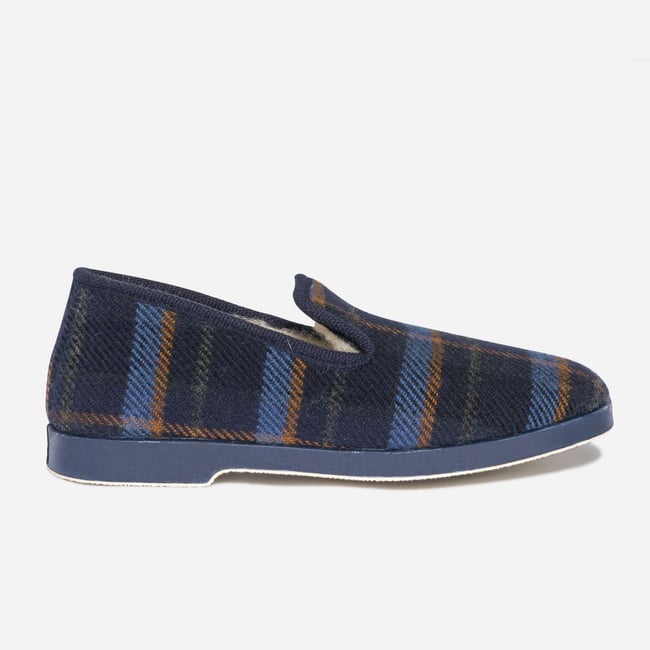 Pantoufle VICTOR marine <span itemprop=