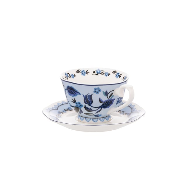 Strawberry Garden Teacup & Saucer, multi-coloured, CATH KIDSTON