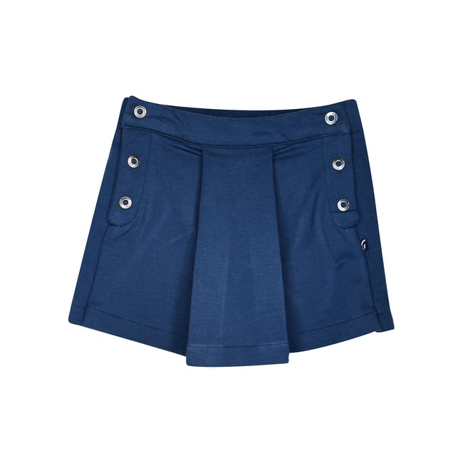 Jupe short grazia molleton enfant bleu <span itemprop=