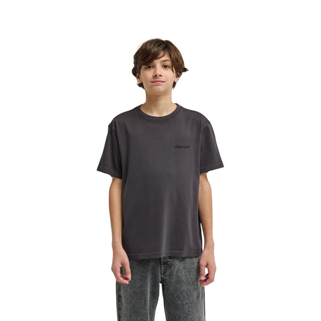 Haut manches courtes LOWCASE PIGMENT noir off black <span itemprop=