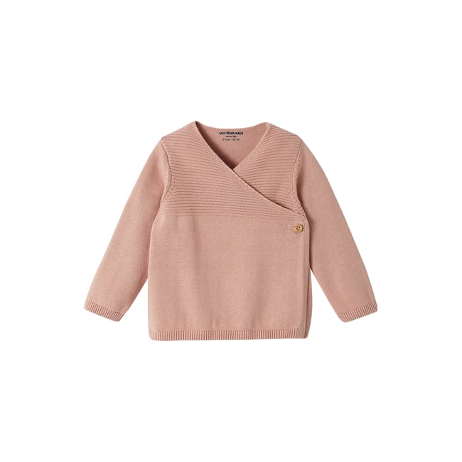 VERTBAUDET Brassière bébé Naissance en Tricot de Coton Bio écru