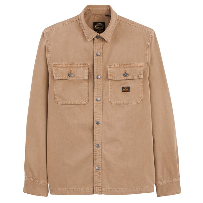 Camisa de trabajo camel <span itemprop=