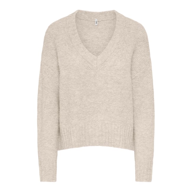 Long Sleeve V-Neck Jumper - ONLY