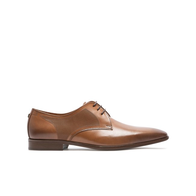 Derbies cuir MARK cognac <span itemprop=