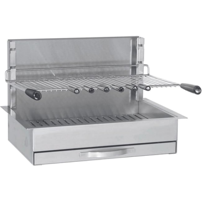Barbecue charbon 961.66 inox encastrable 57 cm v019844 <span itemprop=
