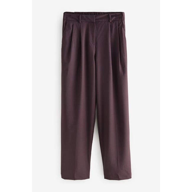 Pantalon droit haut de gamme rouge bordeaux <span itemprop=