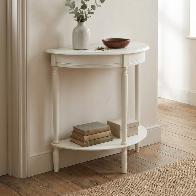 Jolie Half Moon Side Table - SO'HOME