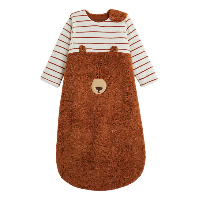 Gigoteuse TOG2 en sherpa avec manches amovibles Moka marron <span itemprop=
