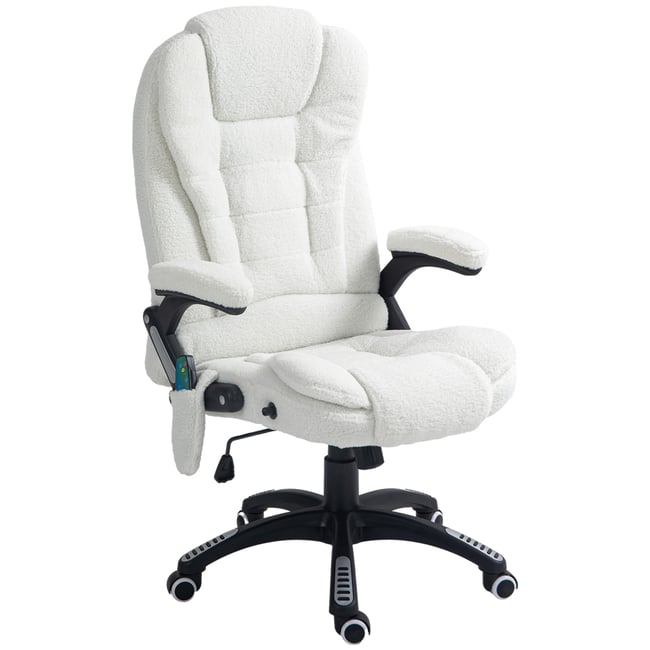 Fauteuil de bureau avec fonction massage Couleur blanc <span itemprop=