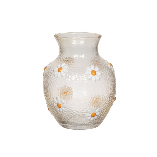 Vase verre   hauteur 17  -MARGUERITE Couleur transparent / cristal <span itemprop=