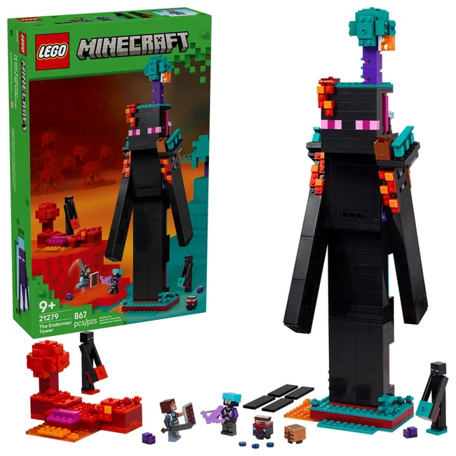 Minecraft La tour de l'Enderman multicolore <span itemprop=