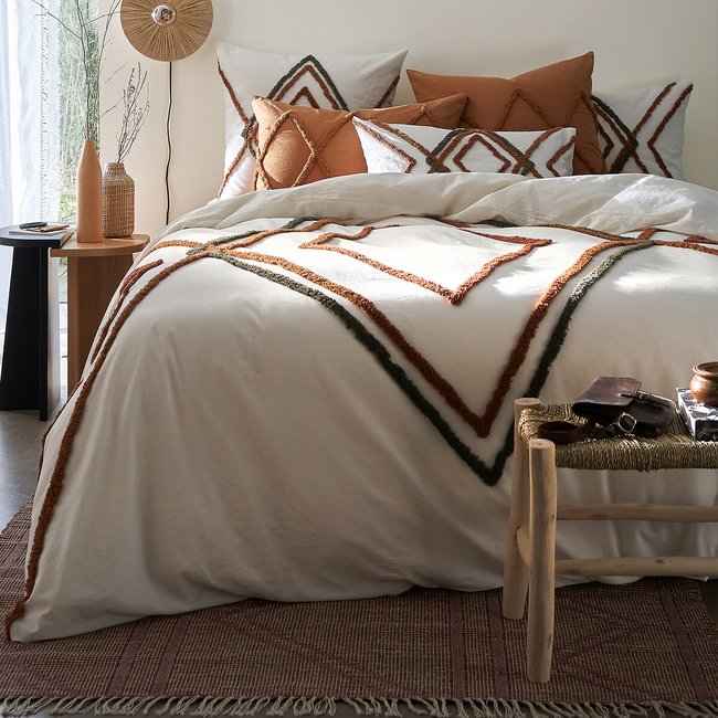 Housse de couette coton, Cotama Havane ecru <span itemprop=