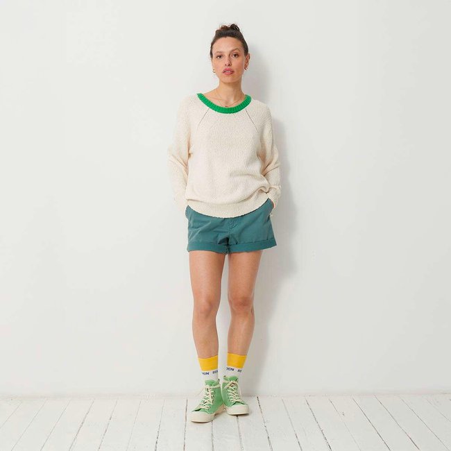 Pull manches longues en coton BCI MOBY - BENSIMON