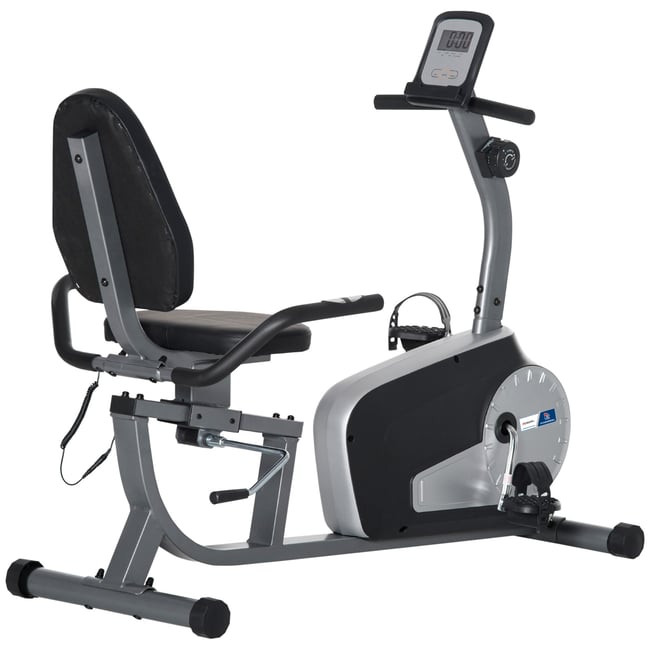Vélo d'appartement semi-allongé - collaboration Aosom.fr x FFHandball noir <span itemprop=