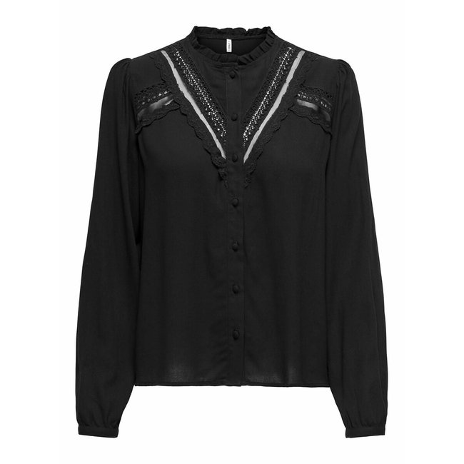 Embroidered Long Sleeve Blouse - ONLY