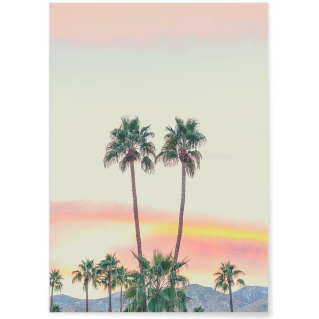 Poster Nature Tropicale 2 Couleur blanc <span itemprop=