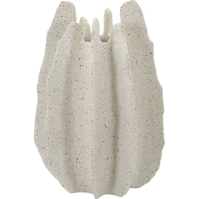 Vase sculptural effet pierre MODERN Couleur multicolore effet pierre moucheté <span itemprop=