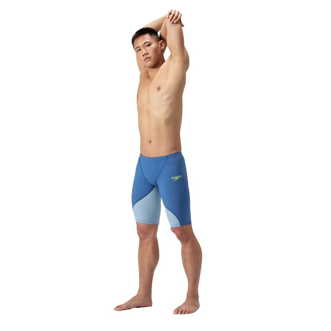 Jammer de natation motif/style blocs de couleurs FASTSKIN LZR IGNITE bleu <span itemprop=