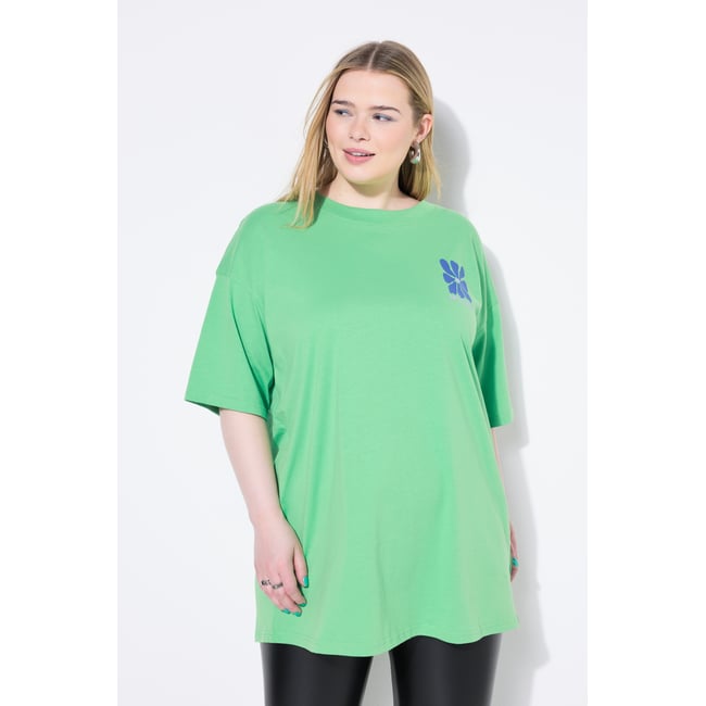 T-shirt oversize, manches courtes vert trèfle <span itemprop=