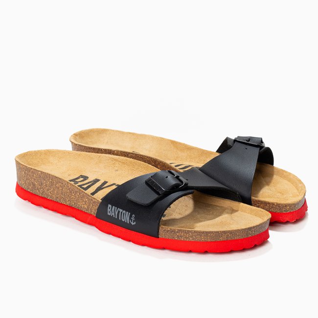 Sandales ZEPHYR pour homme noir <span itemprop=