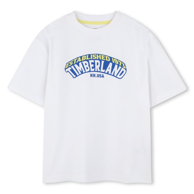 T-shirt avec imprimé 3d blanc <span itemprop=