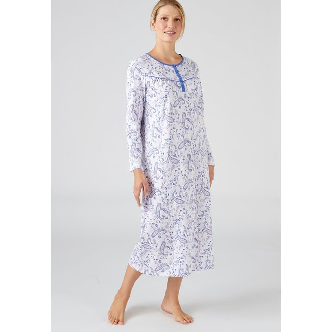Chemise de nuit en pur coton peigné - DAMART