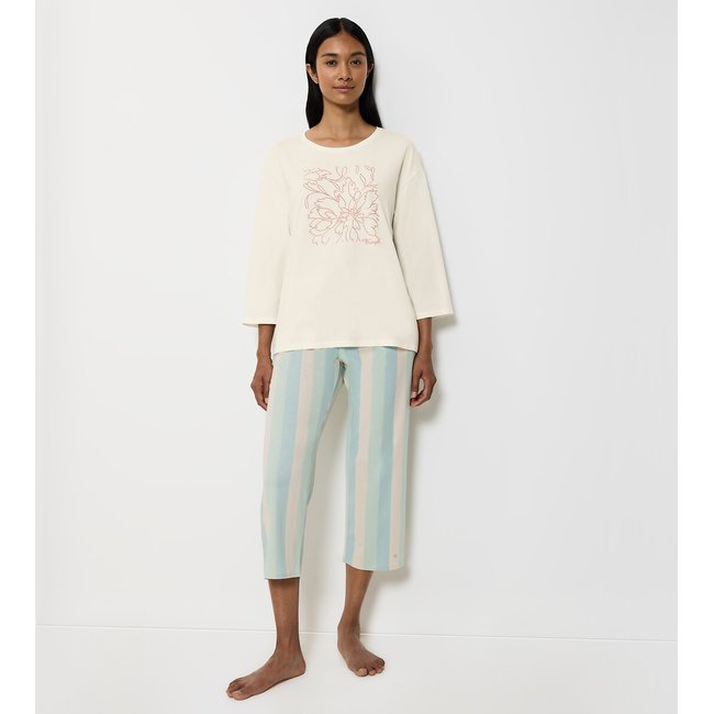 Haut de pyjama en coton Mix & Match  beige <span itemprop=