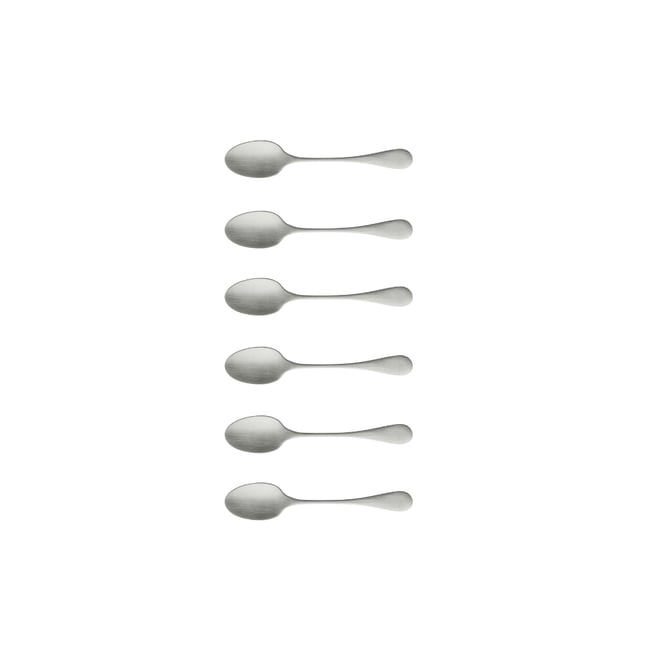 Set cuillères à café 6 pièces ANTIGO Couleur acier inoxydable brossé <span itemprop=