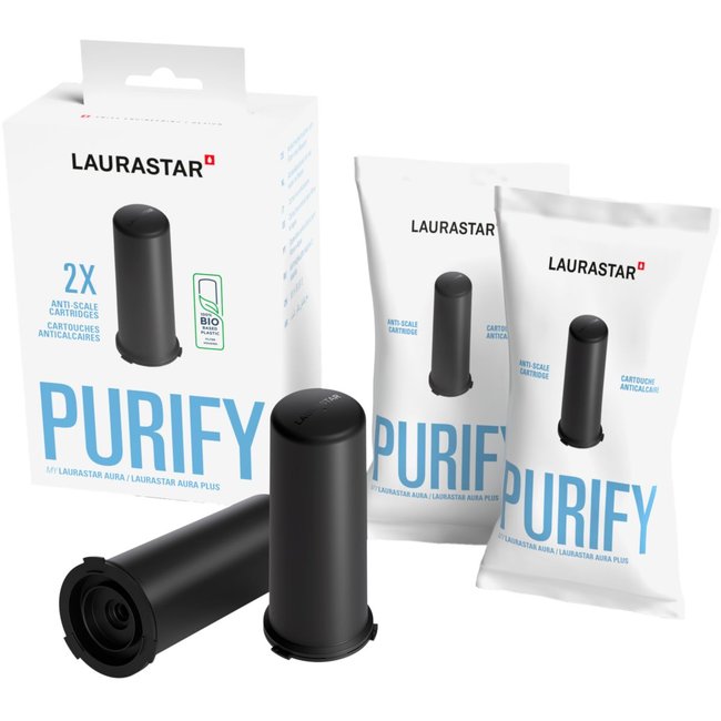 Cartouche anticalcaire duopack pour nettoyeur vapeur Aura - LAURASTAR