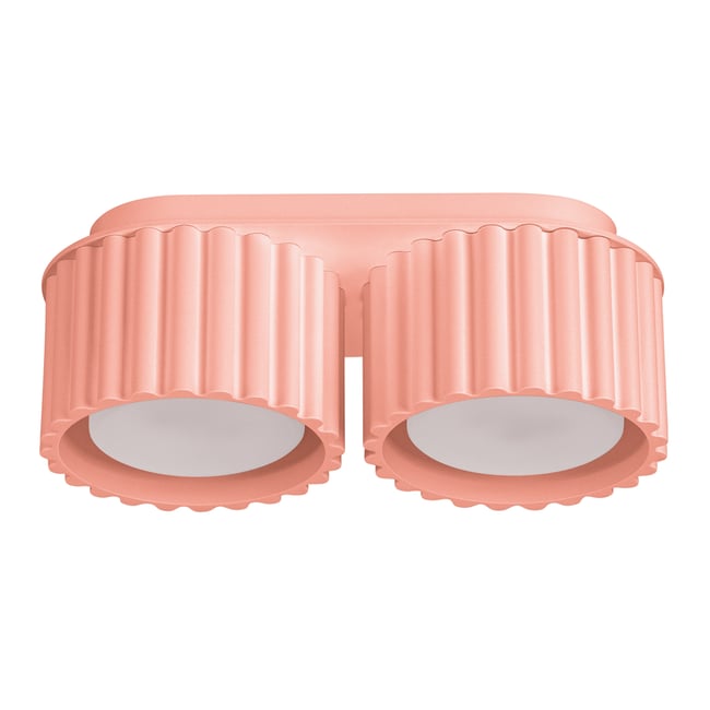 Plafonnier Aluminium Pêche Gx53 2 Aura Couleur rose <span itemprop=