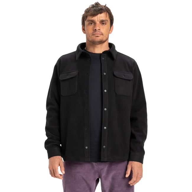 Chemise en polaire SURF DAYS noir black <span itemprop=