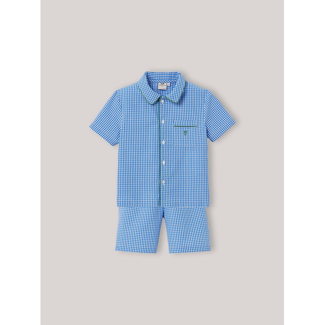 Pyja-short vichy vichy bleu <span itemprop=
