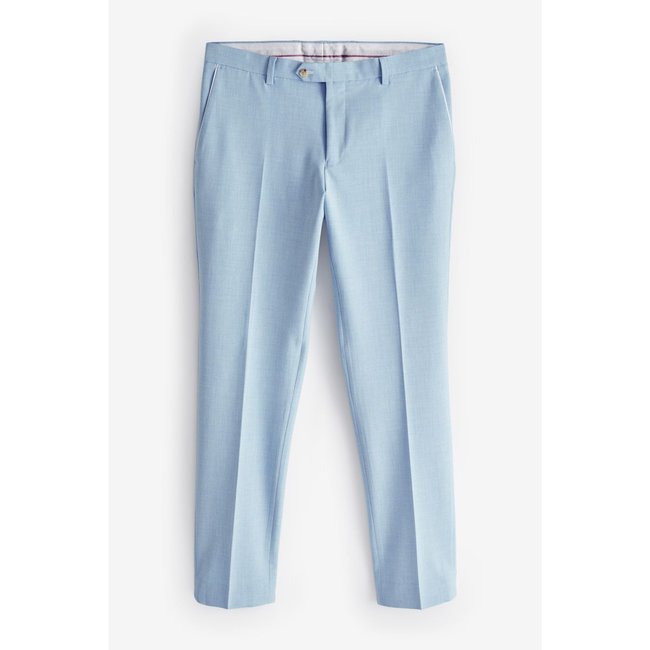 Costume à finitions passepoilées  pantalon bleu clair <span itemprop=