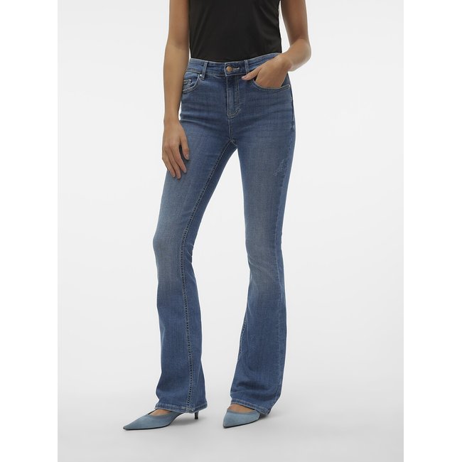 Vaqueros Flare medium blue <span itemprop=