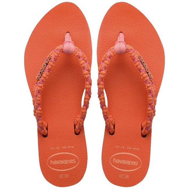 Chanclas Slim Point Boho rosa/naranja <span itemprop=