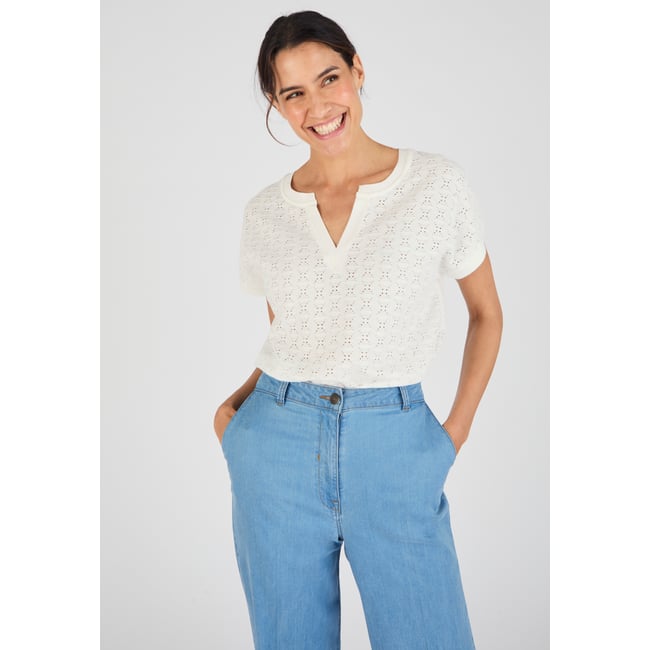 T-shirt maille jacquard fantaisie - DAMART