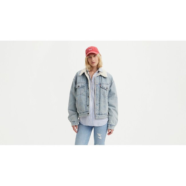 Cazadora 90's Sherpa Trucker luz de la mañana <span itemprop=