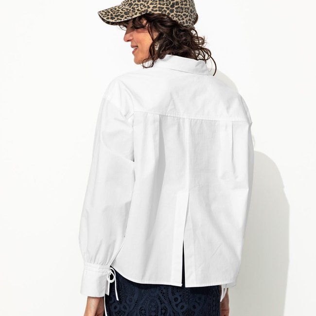 Chemise oversize blanc <span itemprop=
