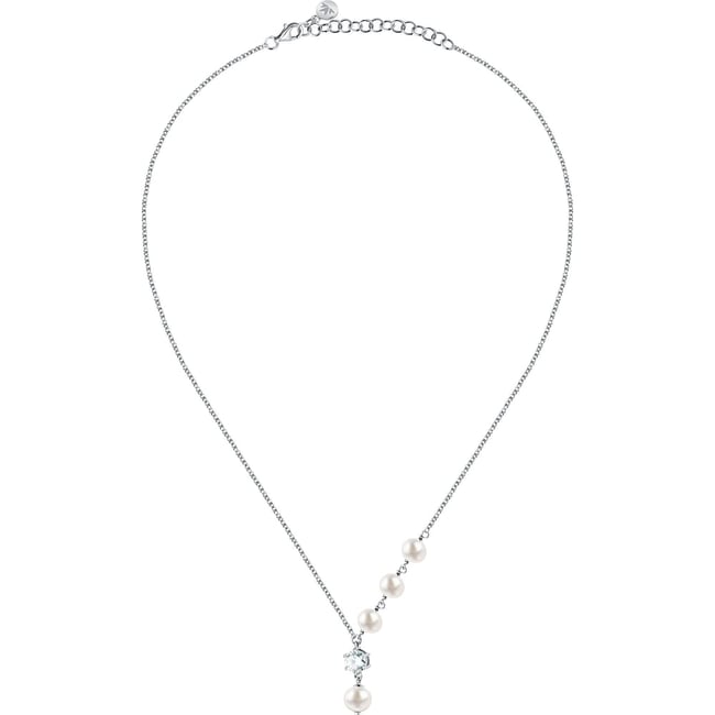 Colliers en Zircon/zircons Cubiques/perle/argent 925/1000 Recyclé et Zircon - MORELLATO