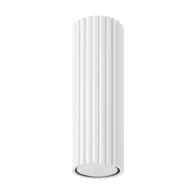 Plafonnier Aluminium Blanc GU10 1 Karbon 20 Couleur blanc <span itemprop=