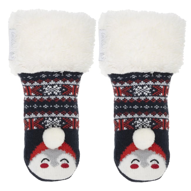 Chaussettes anti-dérapantes multicolor <span itemprop=