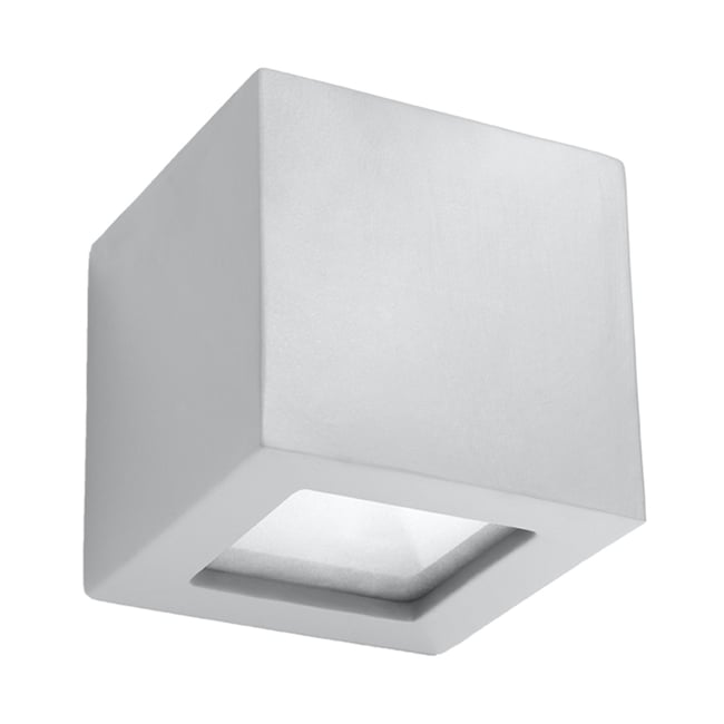 Applique Céramique Gris E27 1 Leo Couleur gris <span itemprop=