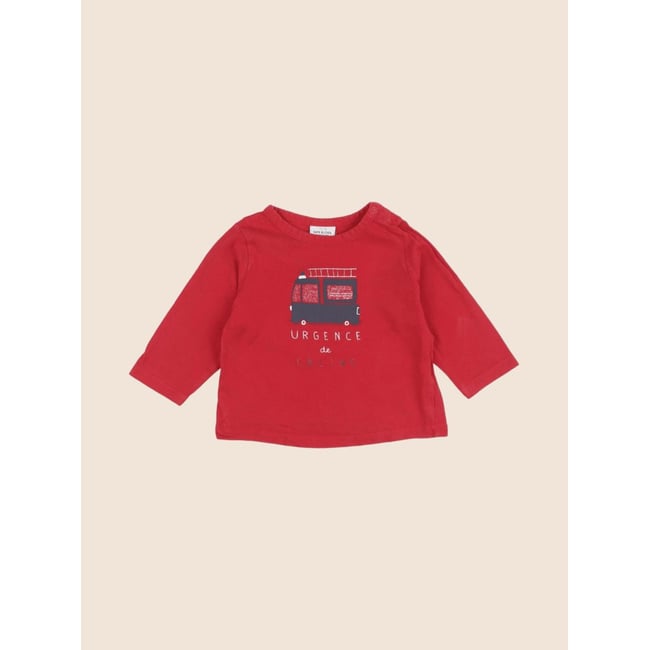 Tee-shirt - Bon état rouge <span itemprop=
